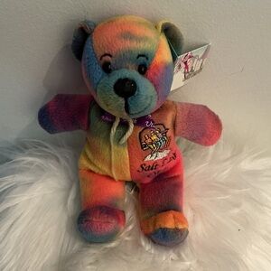 Symbolz Salt Lake City Tie-Dye Bear Plush Toy for boy or girl